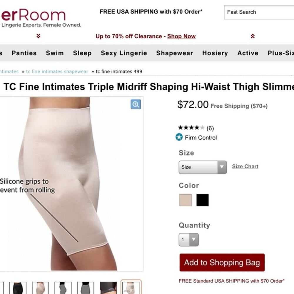 NWOT TC Nordstroms high waist nude tummy to thigh shaping size XL